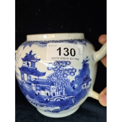 130 - A vintage Chinese teapot along with a beautiful hand painted ginger jar.