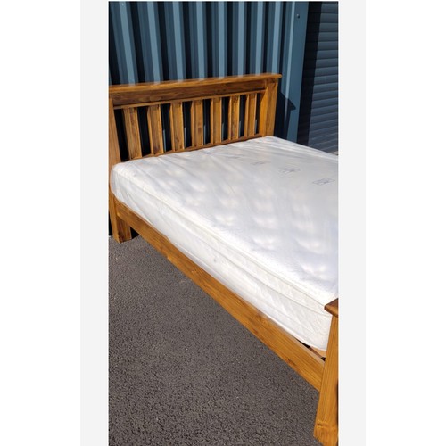 1002 - Star lot : A 5 feet x 6'6  Galventson bedframe, RRP €929 and a high quality 5 ft x 6'6 pocket Sprung... 