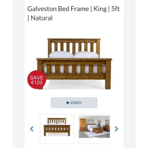 1002 - Star lot : A 5 feet x 6'6  Galventson bedframe, RRP €929 and a high quality 5 ft x 6'6 pocket Sprung... 