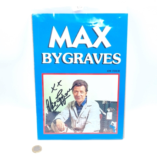 34 - An interesting program entitled 'An evening with Max Bygraves & friends' with autograph signature to... 