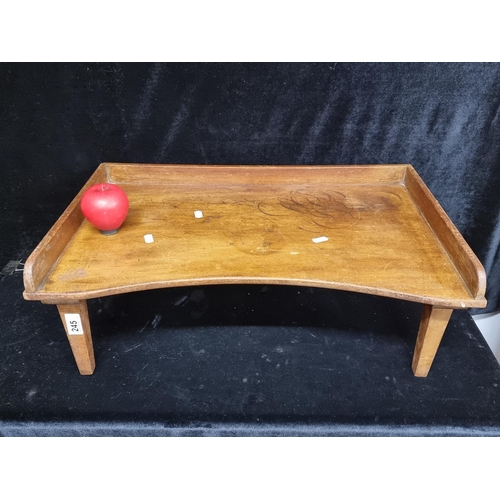 245 - A wonderful antique 19th century Millar & Beatty Ltd, Dublin wooden breakfast tray table.