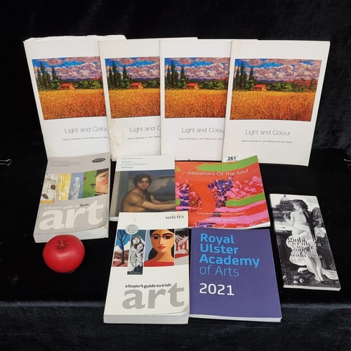 261 - A selection of eight art themed books including four copies of 'Light and Colour - Recent Paintings ... 