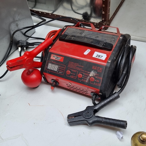 287 - A portable ' Ultimate Speed' battery jumpstart / battery charger. Model No: ULG 17 A1