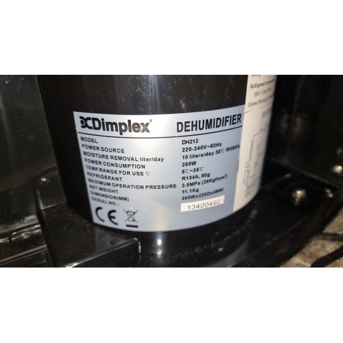 Dimplex DH212 Dehumidifier, power consumption 250W, moisture removal