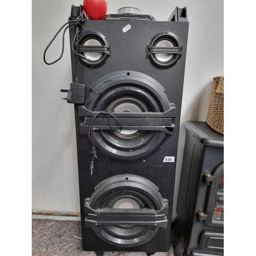 835 - A 'Intempo' dual Portable party speaker system. Model no. EE238HSMFOB.