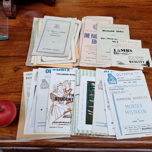 941 - A collection of Irish theatre programs and booklets, including 