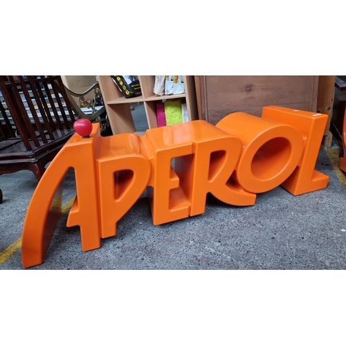 953 - Star lot: A fantastic Italian made Aperol bench dating from the 70's. Would make a lovely patio feat... 