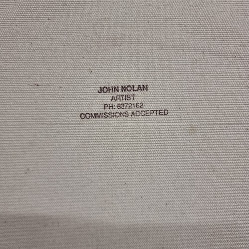 61 - Star Lot: John Nolan (b.1958, Irish) A charming original John Nolan (b.1958, Irish) oil on canvas pa... 