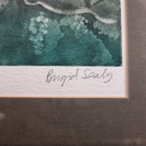 92 - Star Lot: Brigid Sealy (Irish, Contemporary) A wonderful artist's proof aquatint etching titled 'Gre... 