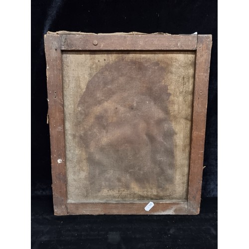 111 - Super Star Lot: An antique dramatic 18th century oil on canvas painting. Features a Flemish school p... 