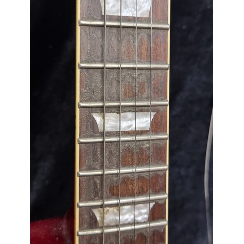 154 - Star Lot: A superb 'Epiphone' Les Paul Standard electric guitar featuring Mother of Pearl frets and ... 
