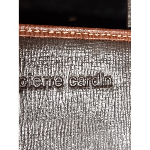 270 - A fab Pierre Cardin Paris ladies brown leather hand bag. In lovely condition. €380 RRP.