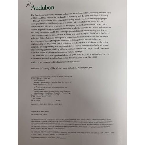 274 - A very very large hardback book of Audubon's Birds of America: The Audubon Society Baby Elephant Fol... 