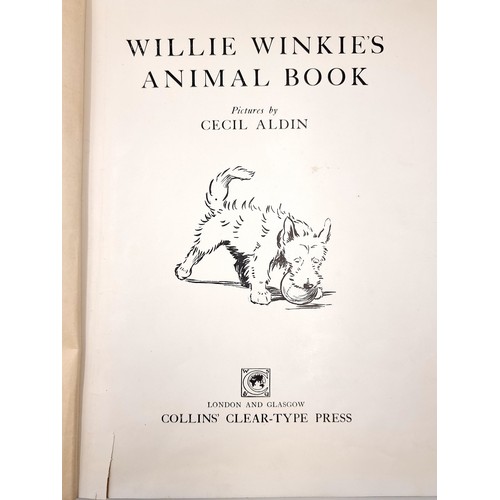 932 - Two fabulous books including a vintage 'Willie Winkie's Animal Book Pictures by Cecil Aldin' Publish... 