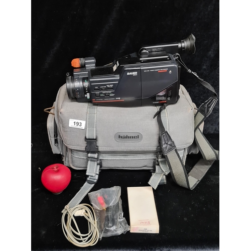 193 - A high quality Bosch Bauer VCC video camera recorder. Complete with instruction manual and Hahnel br... 