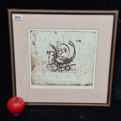 74 - Star Lot: A fantastic limited edition 5 / 35 plate etching attributed to Catherine Delaney (Irish, b... 