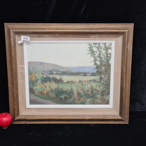 78 - Star Lot: Hugh Watt (b.1966 Irish). A stunning original oil on board painting featuring an impressio... 