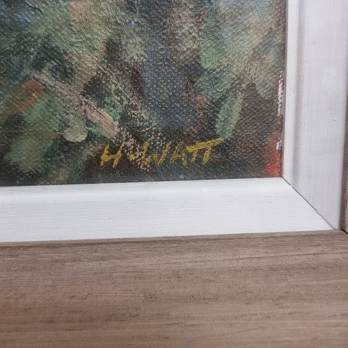 78 - Star Lot: Hugh Watt (b.1966 Irish). A stunning original oil on board painting featuring an impressio... 