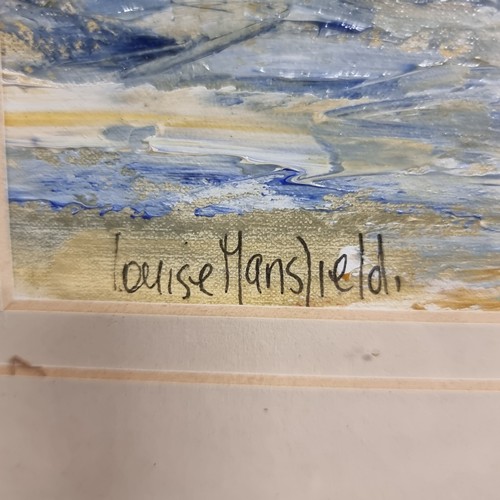 103 - Star Lot: Louise Mansfield (b.1950 - d.2018) A fabulous original Louise Mansfield oil on board paint... 