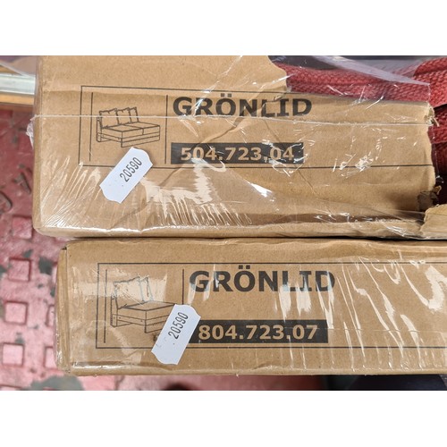 282 - Two brand new in original packaging Gronlid Ikea sofa seat covers. €100 each on Ikea.com