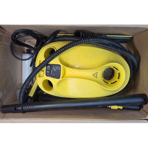 491 - A Kärcher SC 3 EasyFix Steam Cleaner. The model includes automatic descaling and flexible hose attac... 