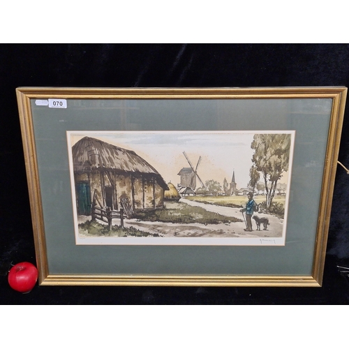 70 - A wonderful Roger Hebbelinck (Belgian b.1912 - d.1987) hand signed (148/550) limited edition aquatin... 