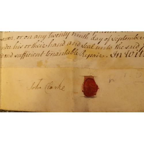 348 - Star Lot: A 1764 rare Irish important indenture. 
BOWLES (John, Baron of Conlyon, 1690-1767, Attorne... 