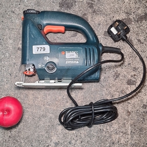 779 - Black & Decker KS638SE Jigsaw, 400W, 230V, with power cord, made in England.