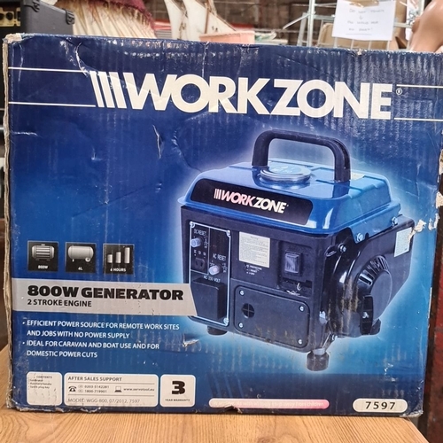 780 - A Brand new Workzone 800W Generator. Model WGG-800 with a 2-stroke engine. Efficient power source wi... 