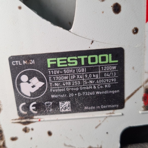 786 - Star Lot : A top quality Festool Circual saw with a CTL MIDI Dust Extractor, model no. 498253, 1200W... 