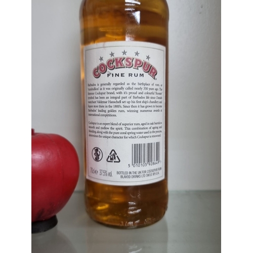 849 - Cockspur Fine Rum, Barbados, 70 cl, 37.5% vol. Refined golden rum, aged in oak barrels. Imported by ... 