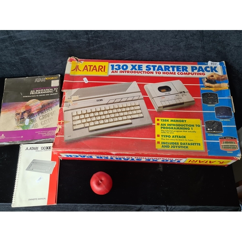 937 - Star lot : An Atari 130 XE starter pack, an introduction to home computing along with an invitation ... 