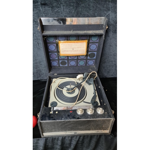 948 - A super retro Dansette Bermuda turntable.