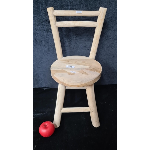 960 - A very sweet well made wooden children's chair.