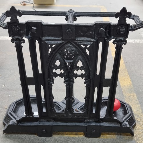 1068 - Star Lot:  A magnificent wrought iron Victorian Stick / Umbrella stand. Well made and nice weight.