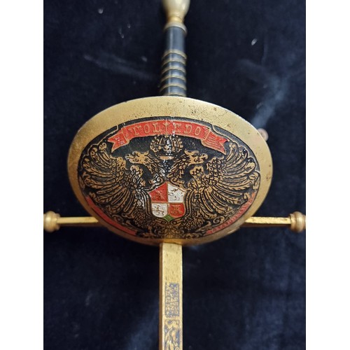 254 - An impressive Spanish made fencing sword from the city of Toledo.