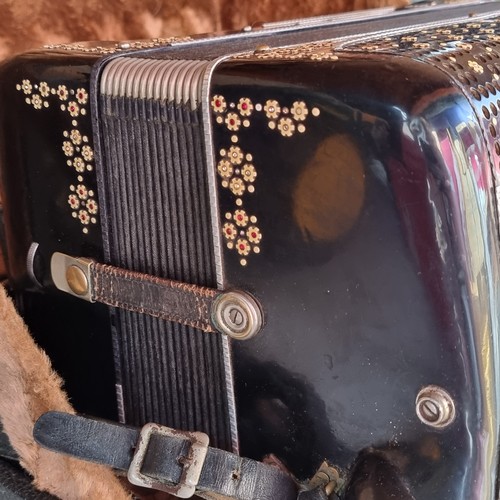 417 - Super Star Lot: A unique Ranco Antonio Supervox 120 Bass Accordion with lined hard carry case. This ... 