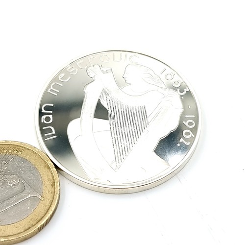 2 - A sterling silver proof 15 euro coin. Issued by the Central Bank of Ireland. Weight - 21 grams. Of a... 