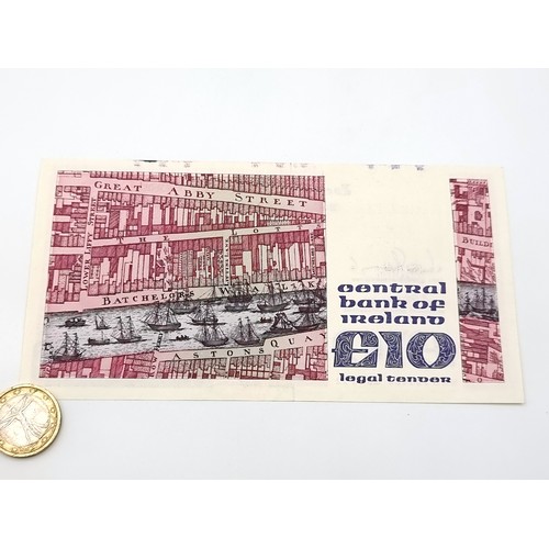 9 - A very clean example of a ten euro B-series Irish note dated 16.03.92. Note in very fine condition.