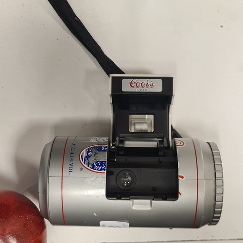 889 - A super cool vintage film camera in a form of Coors Light Can Camera. A very quirky piece