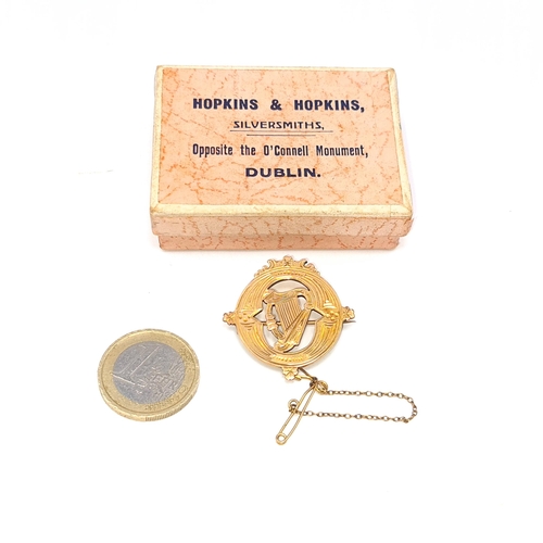 39 - Stay Lot : A nine carat gold stamped 375, engraved to back and dated 1914-1915 medal set with Irish ... 