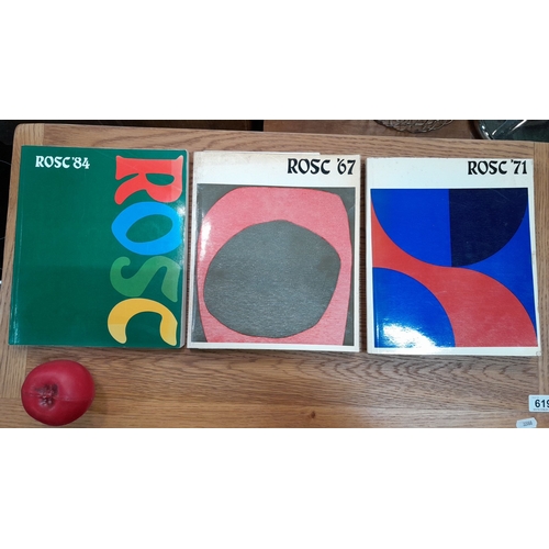 623 - Set of three ROSC exhibition catalogues: ROSC '84, ROSC '67, and ROSC '71. Contains detailed descrip... 