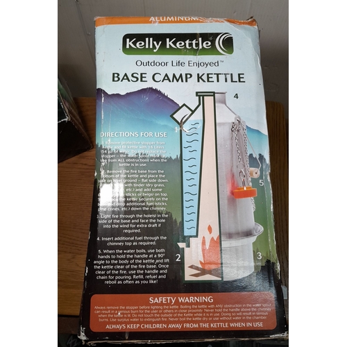 650 - Kelly Kettle Base Camp Kettle with anodised aluminium and Parkside Soldering Station PLS 48 B1.