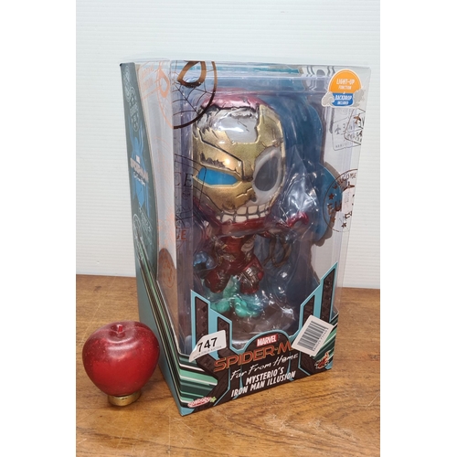 747 - Marvel Spider-Man: Far From Home Mysterio's Iron Man Illusion figure by Cosbaby (Hot Toys). Includes... 