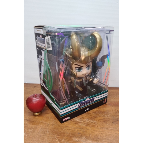 748 - Marvel Avengers Endgame Loki figure by Sega, boxed. Iconic horned helmet and detailed costume.