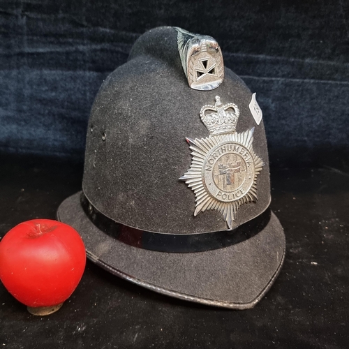 190 - A genuine British Northumbria Police custodian helmet.