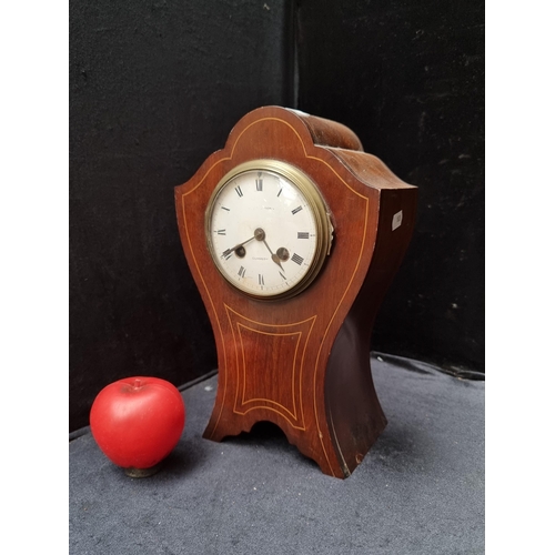 347 - Star Lot: A truly magnificent Edwardian mahogany mantel clock made by the renowned clock maker Samue... 