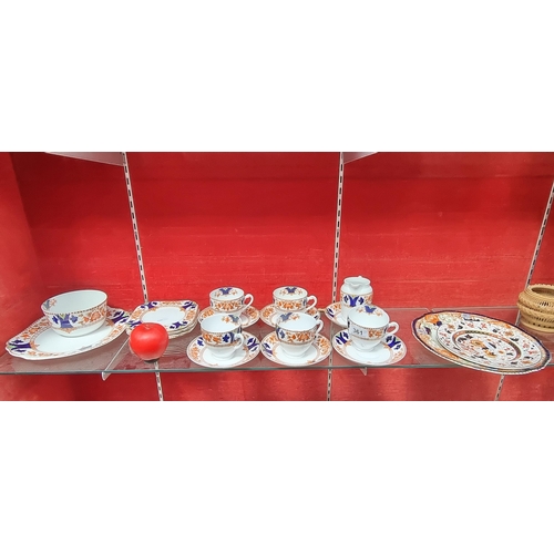 361 - A super 20 piece Crown Douglas English bone china porcelain tea set including cups, saucers, side pl... 