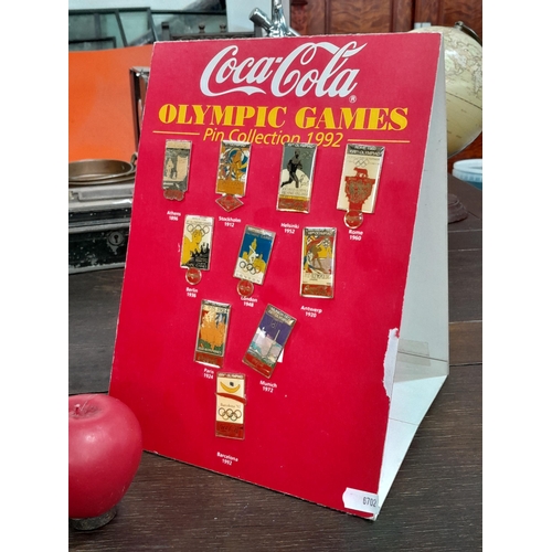 1168 - A fabulous Coca Cola Olympic Games 1991 pin collection. Interesting Collectors Lot.