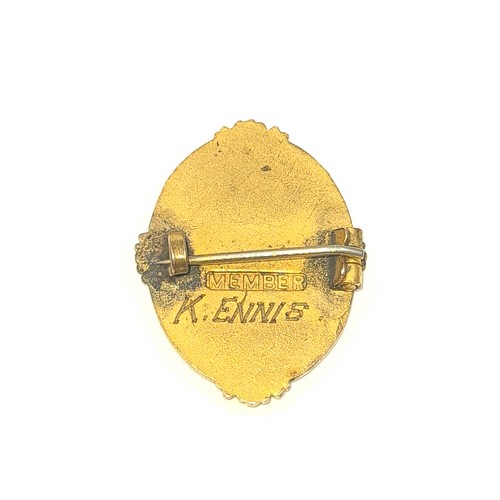 712 - A very rare Royal Dublin Society 1731-1931 RDS Member Centenary Badge. With Member's name 'K.Ennis' ... 